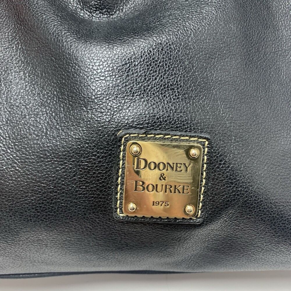 Dooney & Bourke Florentine Pebble Leather Black Luxe Tote Womens - Picture 2 of 16